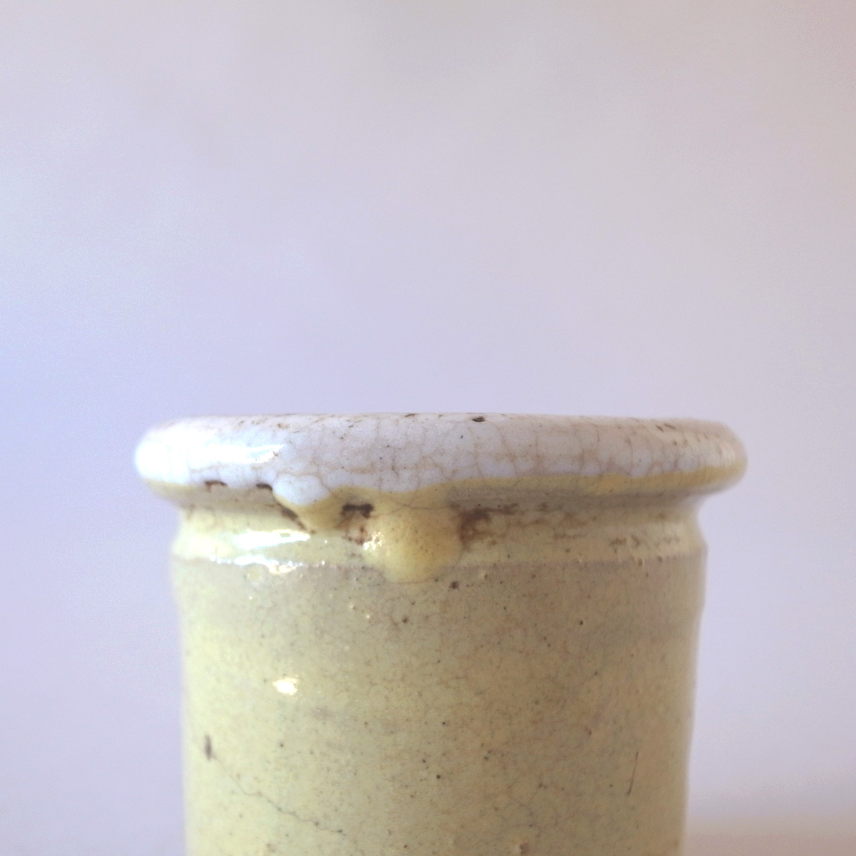 アンティーク 黄釉薬 円筒容器 | 乳鉢-image10