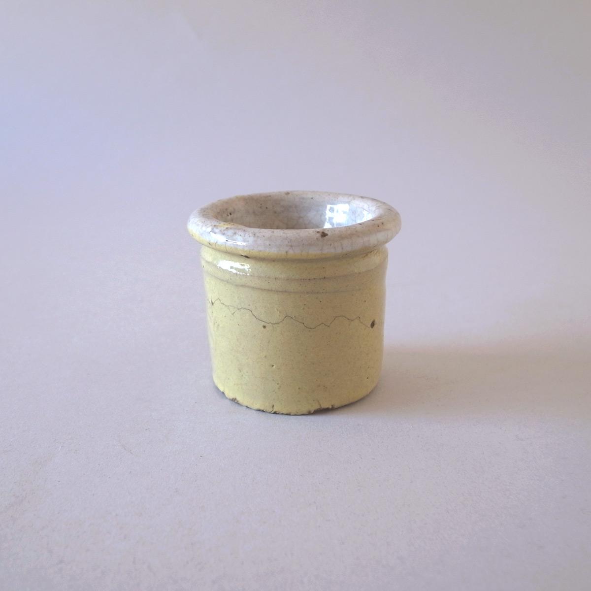 アンティーク 黄釉薬 円筒容器 | 乳鉢-image3