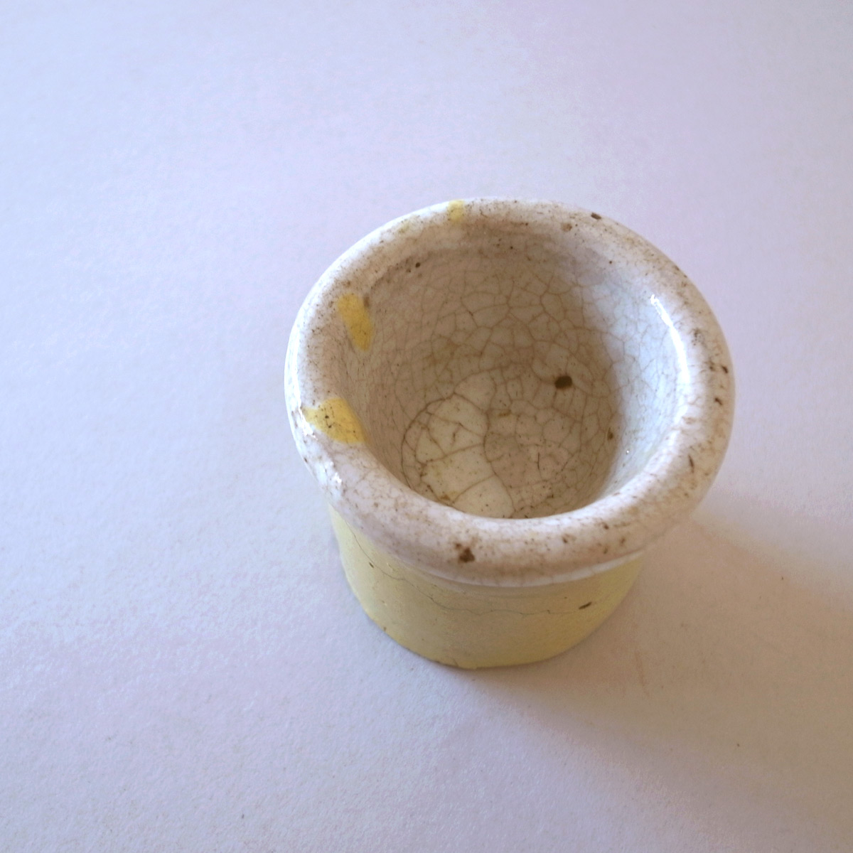 アンティーク 黄釉薬 円筒容器 | 乳鉢-image7