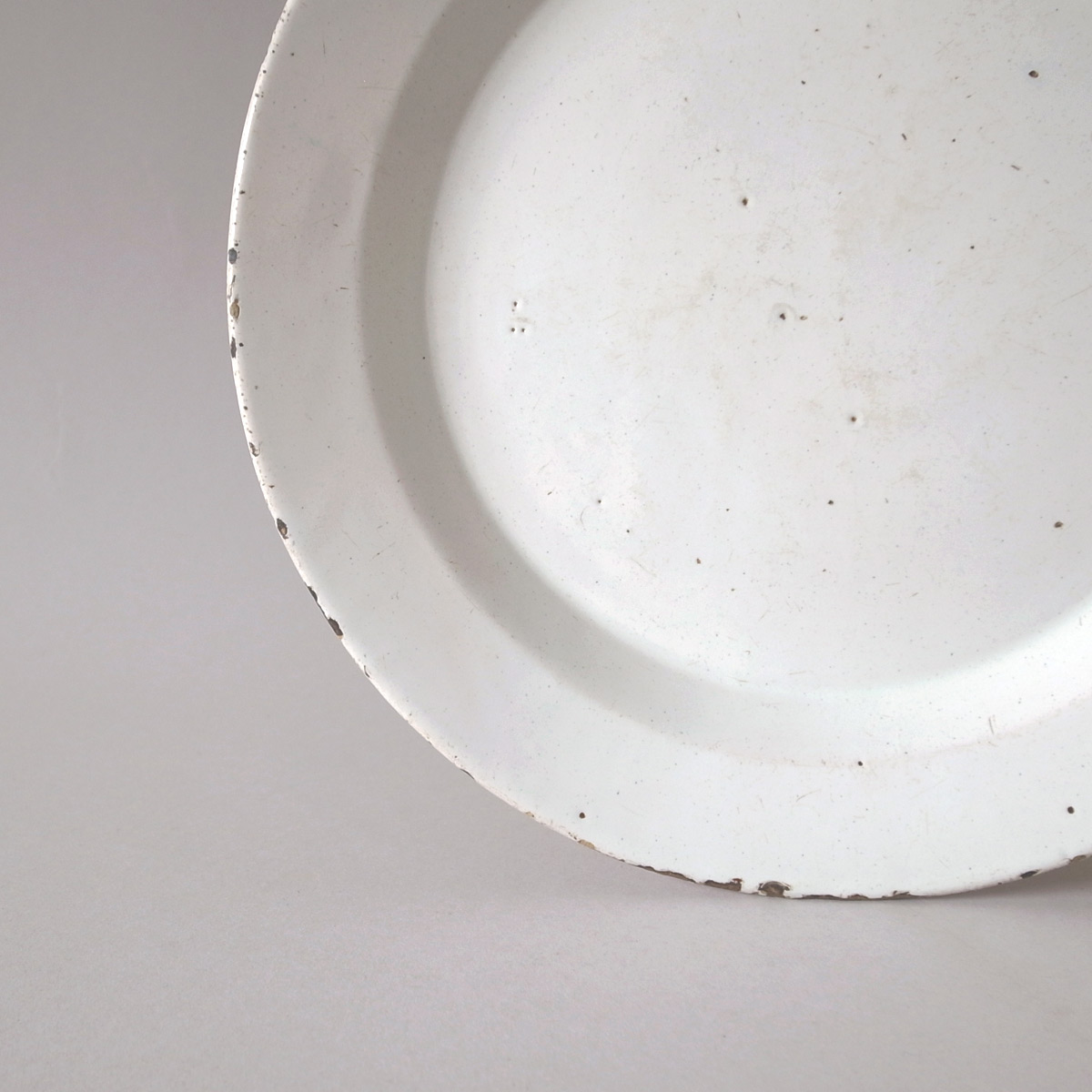 アンティーク 19世紀 マヨリカ プレート(大)2 | 大皿 | 白錫釉 | マイオリカ-image4