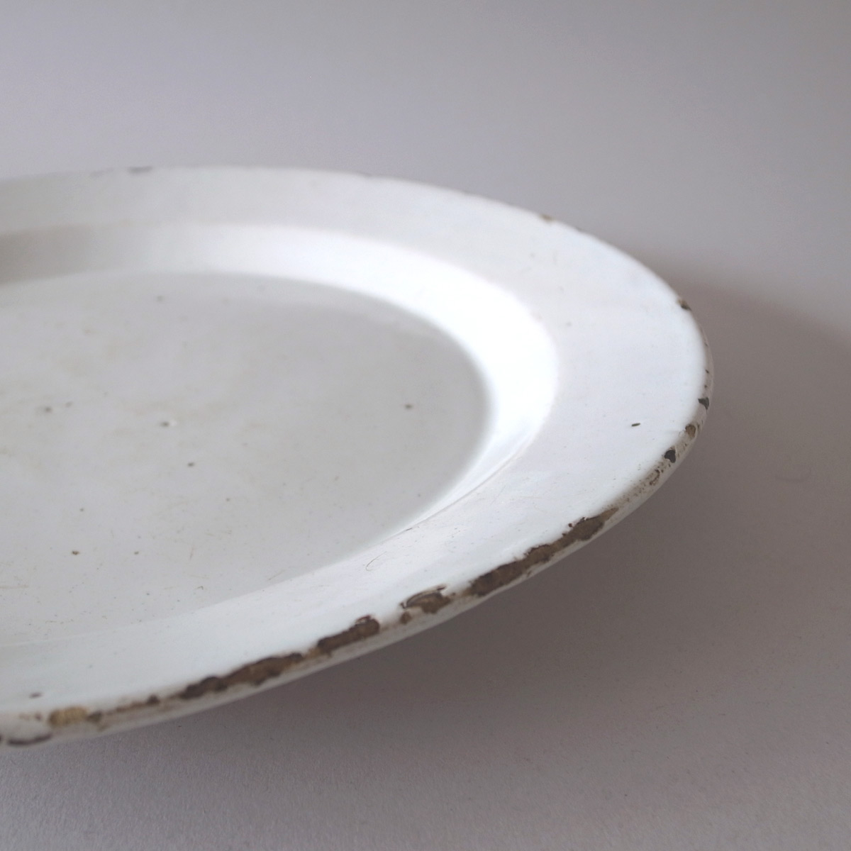 アンティーク 19世紀 マヨリカ プレート(大)2 | 大皿 | 白錫釉 | マイオリカ-image7