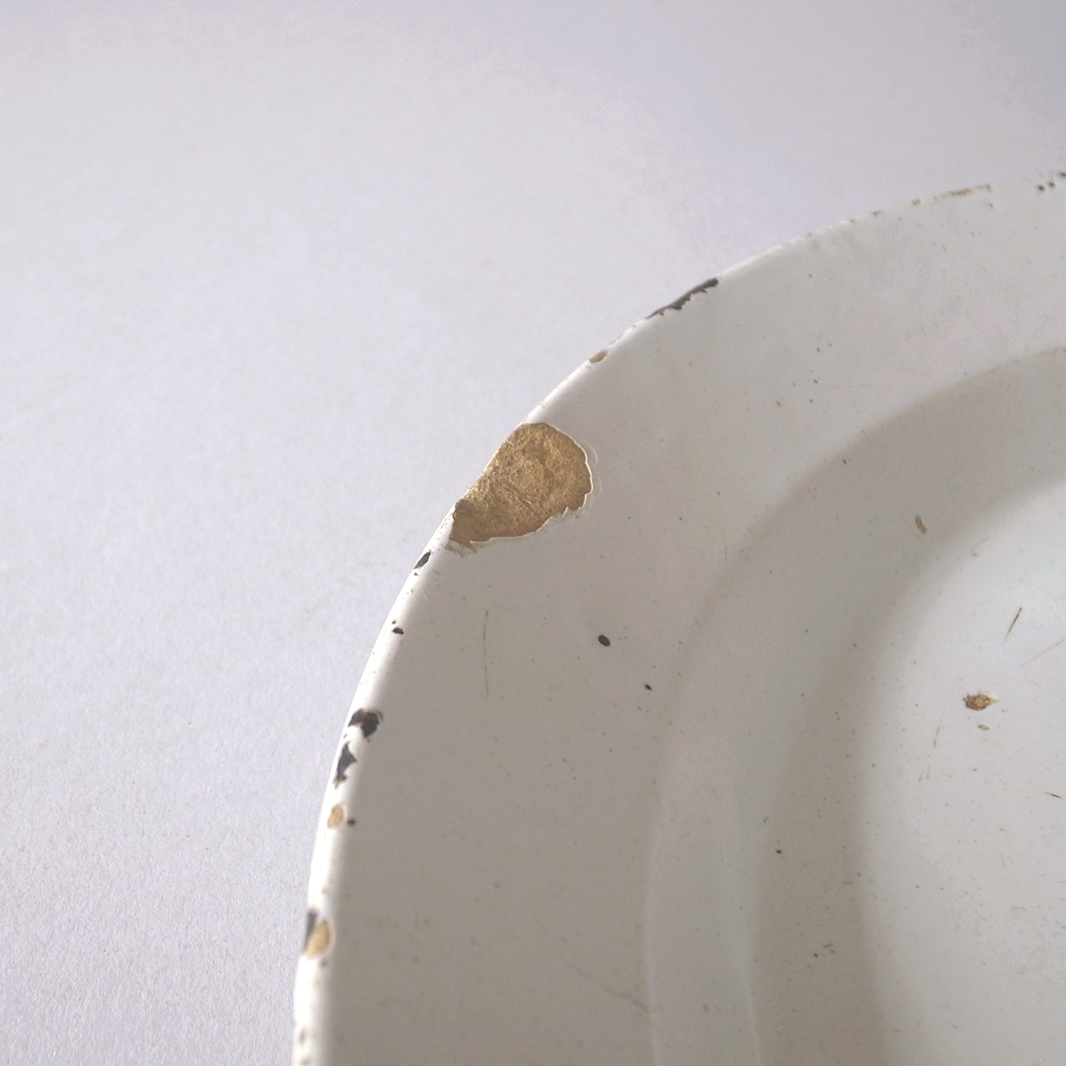 アンティーク 19世紀 マヨリカ プレート(大)2 | 大皿 | 白錫釉 | マイオリカ-image9