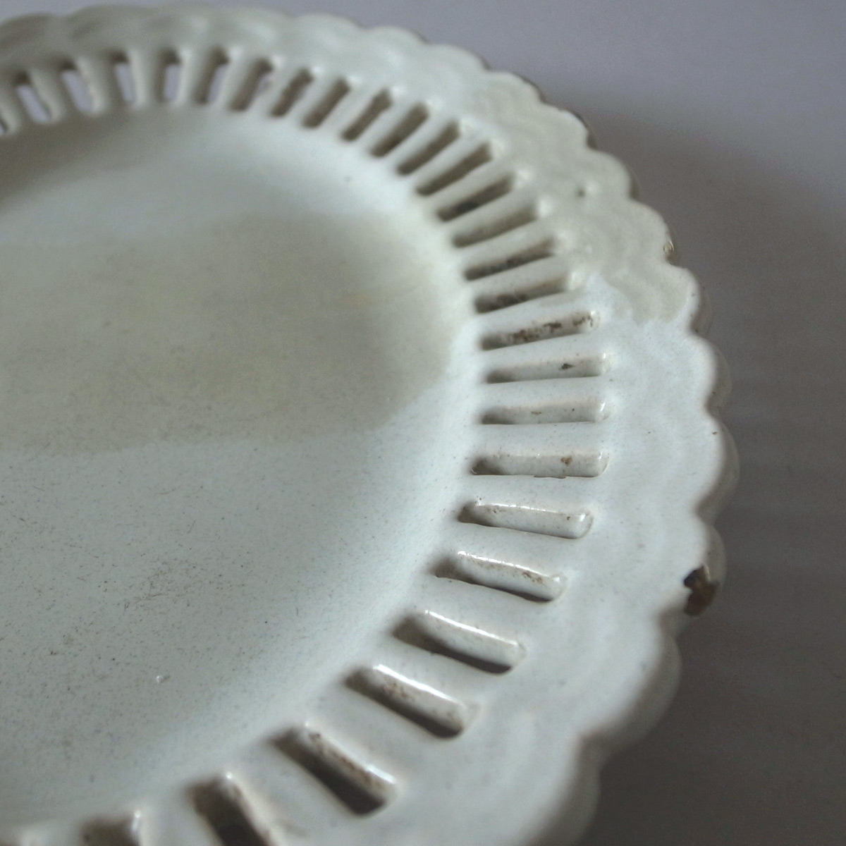 アンティーク マヨリカのオーバル小皿 | ファイアンス | マジョリカ | 白錫釉-image11