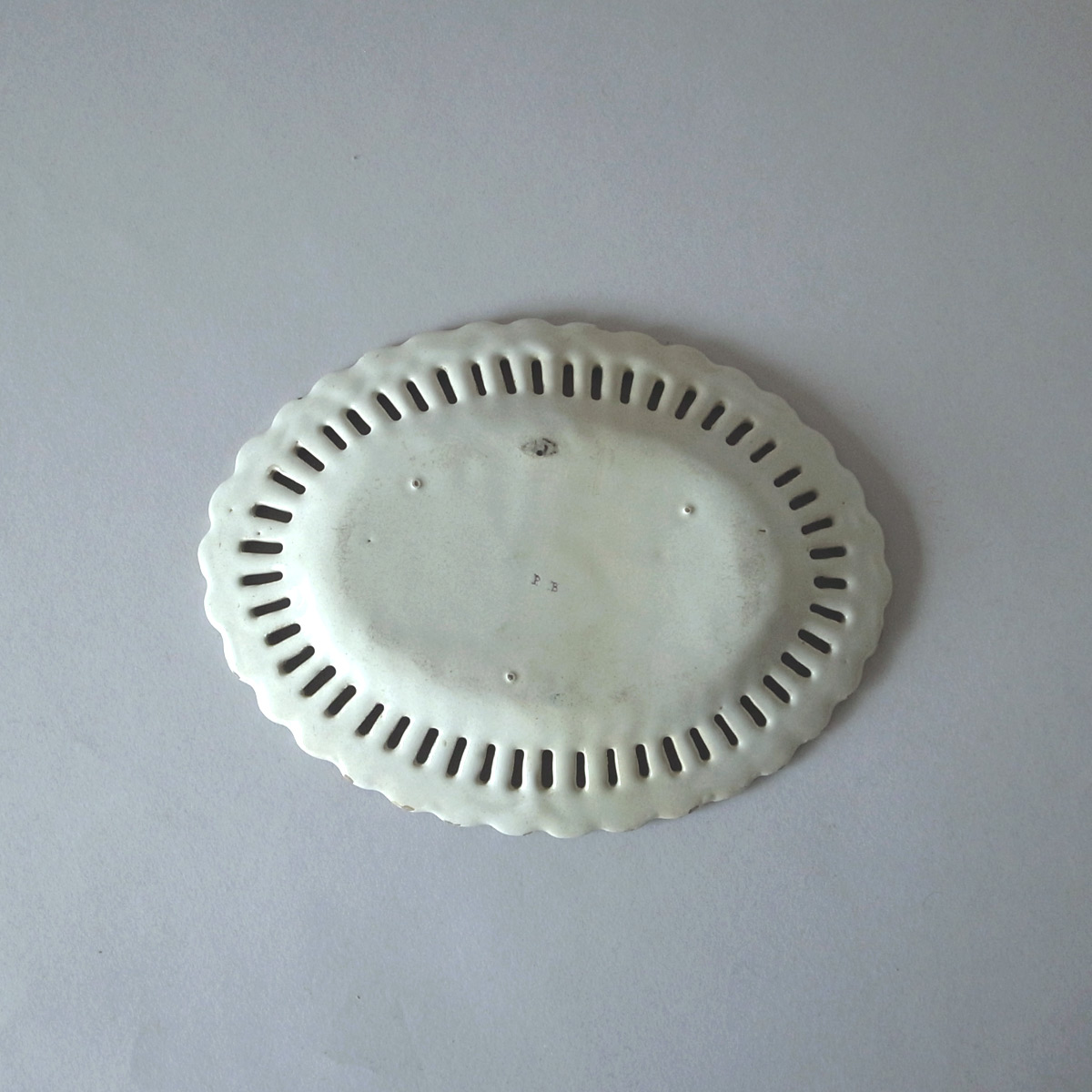 アンティーク マヨリカのオーバル小皿 | ファイアンス | マジョリカ | 白錫釉-thumbnail12