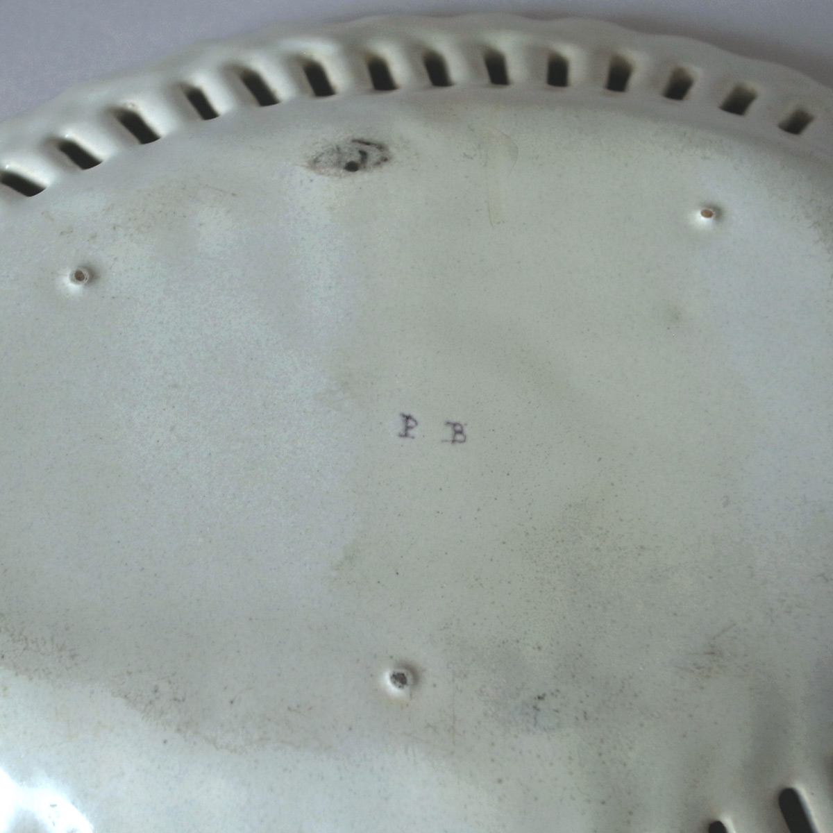 アンティーク マヨリカのオーバル小皿 | ファイアンス | マジョリカ | 白錫釉-thumbnail14