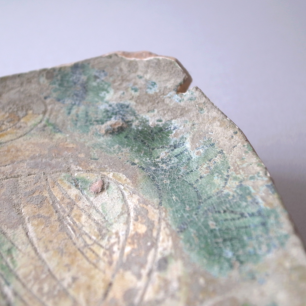 アンティーク 15-16世紀 三彩マヨリカ 陶片9 | ルネサンス | マイオリカ（マジョリカ）-image6