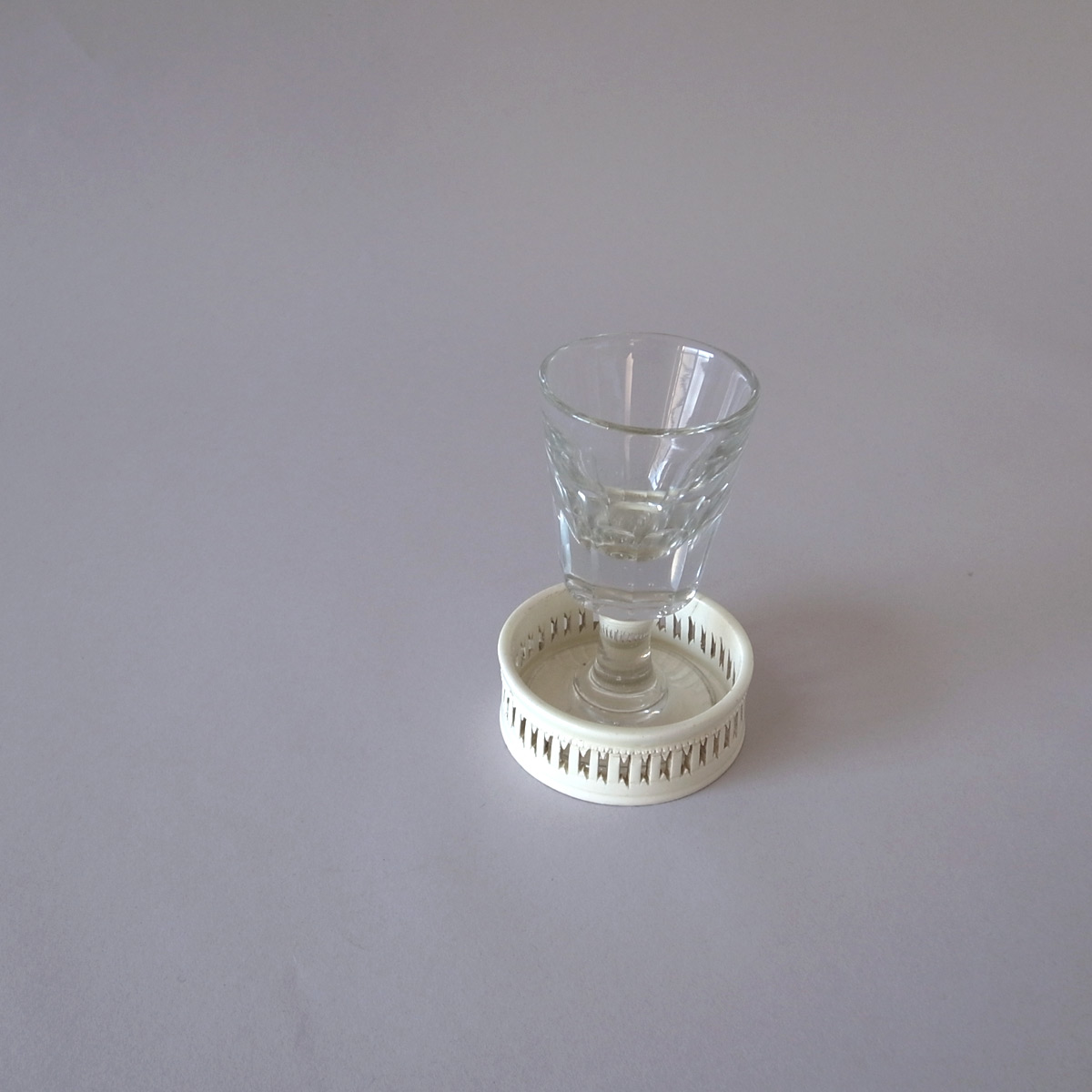 アンティーク 19世紀 グラスコースター | 敷皿 | テラーリア | ファイアンスフィーヌ | クリームウェア-image16