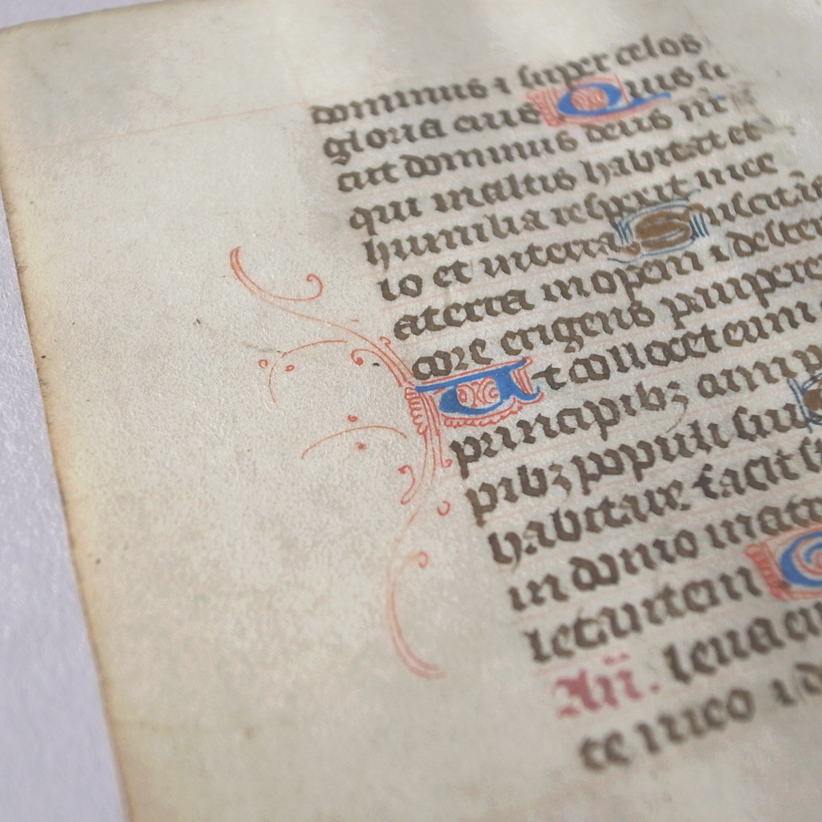 AeB[N  | r玆 | Antique Medieval MANUSCRIPT BOOK OF HOURS-image11