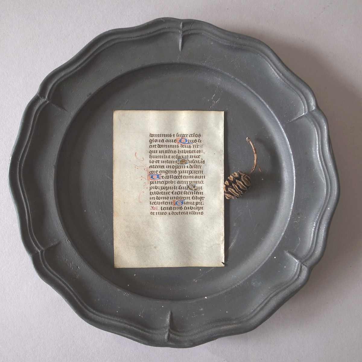 AeB[N  | r玆 | Antique Medieval MANUSCRIPT BOOK OF HOURS-image14