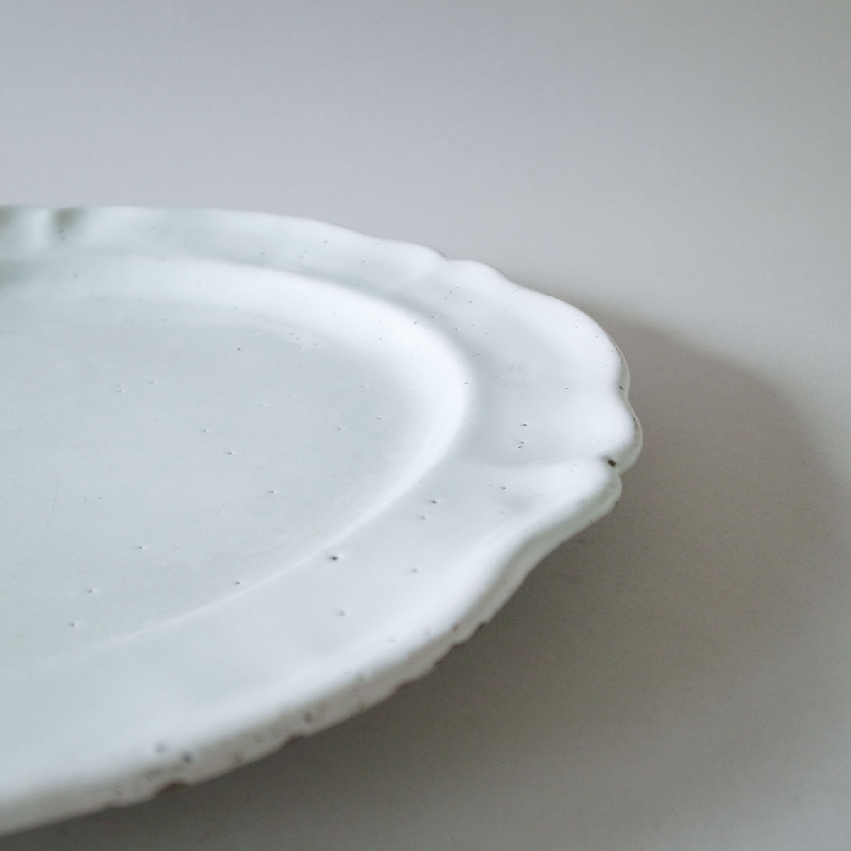 アンティーク 19世紀 マヨリカ プレート(大) | 大皿 | 白錫釉 