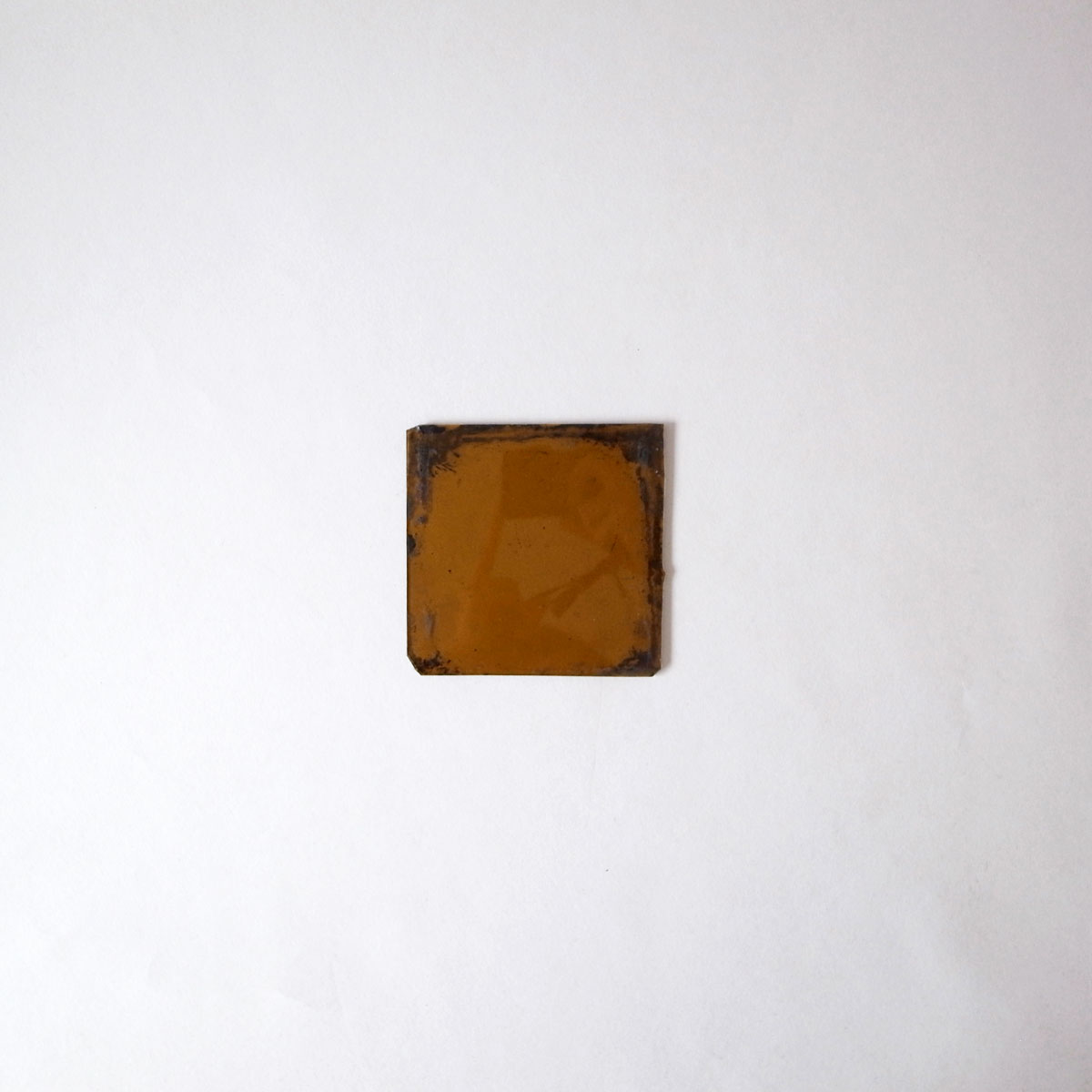 19世紀末 ガラス板(黄)